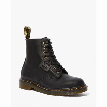 Dr Martens 1460 Made In England Horween Kožené - Cierne Cizmy Damske, D189SK